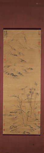 A Chinese landscape painting, Lanying mark