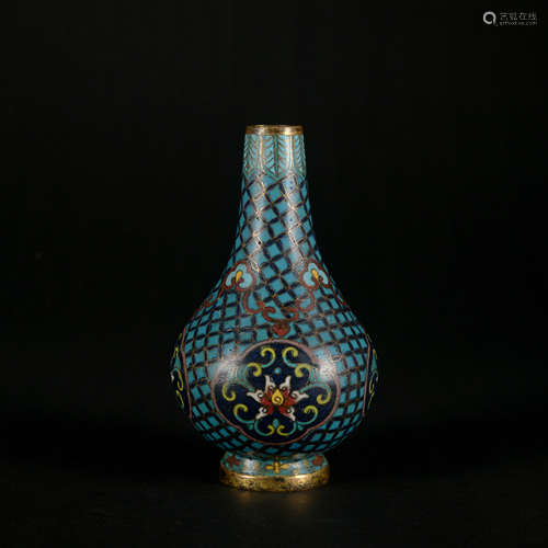 A Cloisonne enamel vase