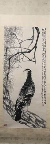 A Qi baishi's eagle painting