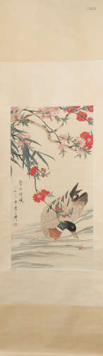 A Chen zhifo's flowers and birds painting