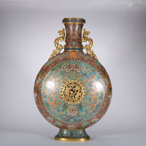 A Cloisonne enamel censer