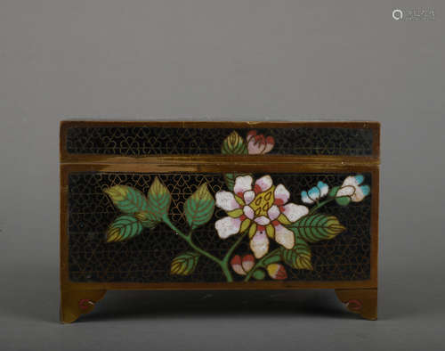 A Cloisonne enamel 'flowers' pomander