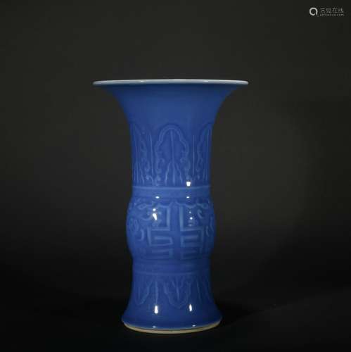 Chinese Blue-glazed Vase