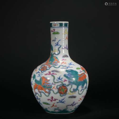 Chinese Doucai Globular Vase