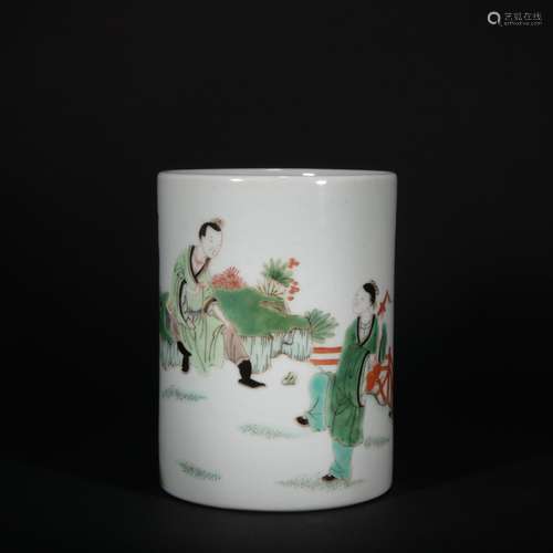 Chinese Multicolored Brush Pot