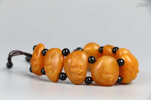 Shoushan Tianhuang Stone Bracelet