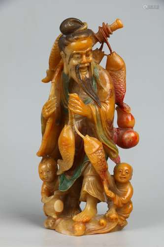 Shoushan Tianhuang Stone Figure Ornament