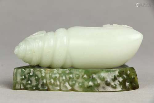 Hetian Jade Conch-shaped Washer