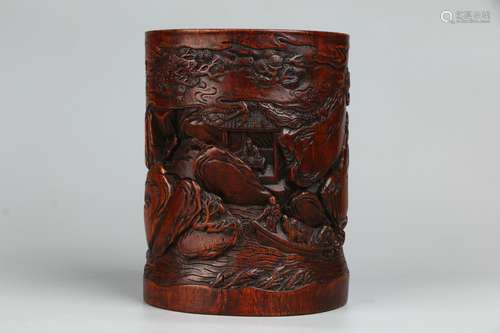 Chinese Eaglewood Brush Pot