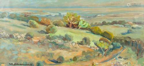 Charly DEVARENNES (1928-2010) 'landscape' a painting...