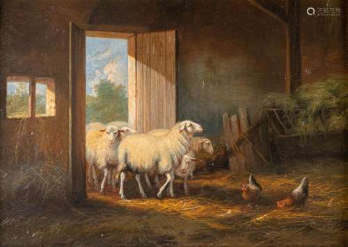 Eugène VERBOECKHOVEN (1798/99-1881)(attr.) 'Sheep in a b...