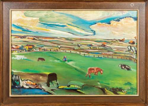 Gaston THEUNINCK (1900-1977) 'Abstract Landscape' a ...