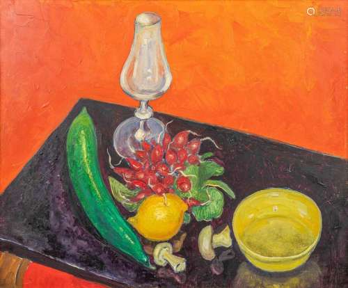 Gérard LAENEN (1899-1980) 'Studie' a painting, oil o...