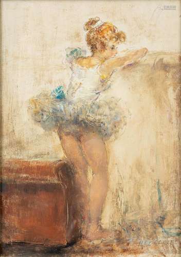 Hélène DE REUSE (1892-1979) 'Ballerina' a painting, ...