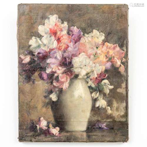 Edgard FIEVEZ (1880-1976) 'Flower Bouquet' a paintin...