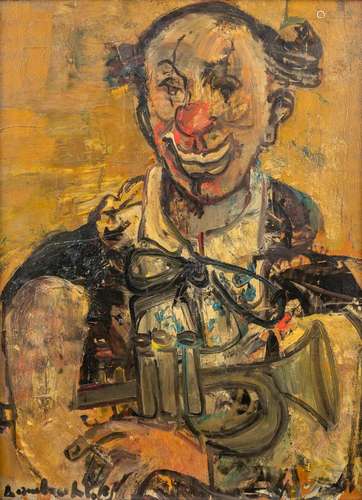 Constant LAMBRECHT (1915-1993) 'Clown with trumpet' ...