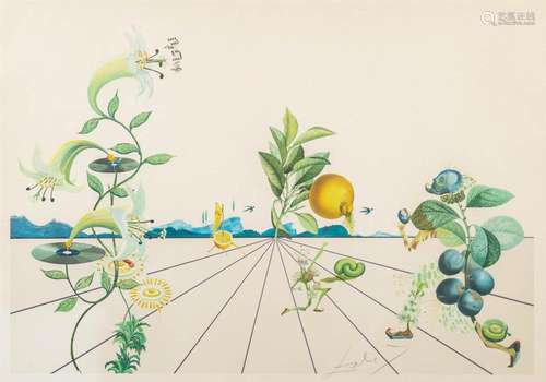 Salvador DALI (1904-1989) 'Flordali' a lithograph &#...