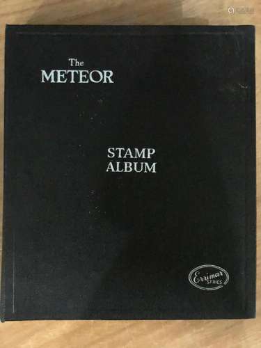 METEOR STAMP ALBUM. Assorted countries, mainly low values bu...