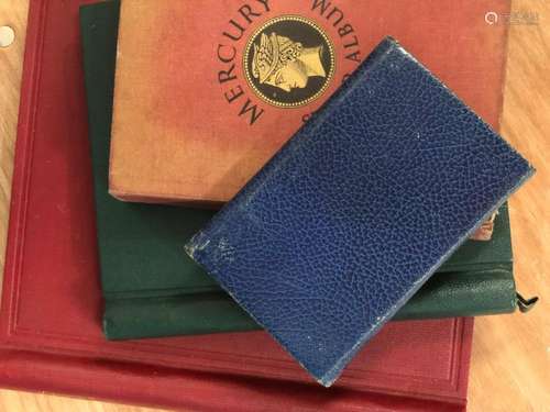 THREE STAMP ALBUMS AND ONE POCKET SLEEVE. Commonwealth selec...