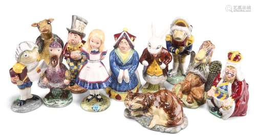 A SET OF ELEVEN BESWICK 'ALICE SERIES' ALICE IN WOND...