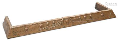 AN ARTS AND CRAFTS COPPER FENDER, CIRCA 1900, repousse with ...