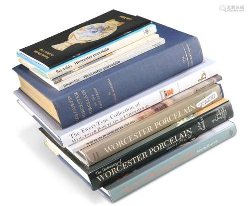 A GROUP OF REFERENCE BOOKS, WORCESTER PORCELAIN, including S...