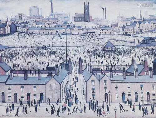 LAURENCE STEPHEN LOWRY (1887-1976), BRITAIN AT PLAY, signed ...