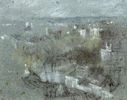 RAYMOND TEAGUE COWERN (1913-1986), LUDLOW, pastel, framed. 1...