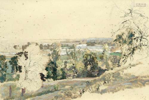 RAYMOND TEAGUE COWERN (1913-1986), VIEW OF COLWALL, MALVERN,...