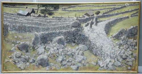 PETER SHAW (BRITISH 1926-1982), "WALES WALLS", sig...