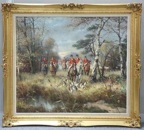 HORST ALTERMANN (1925-1978), THE HUNT, signed lower left, oi...