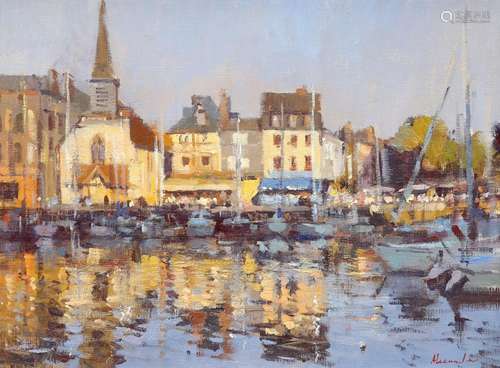 MATTHEW ALEXANDER (BORN 1953), FRENCH HARBOUR IN DAPPLED LIG...