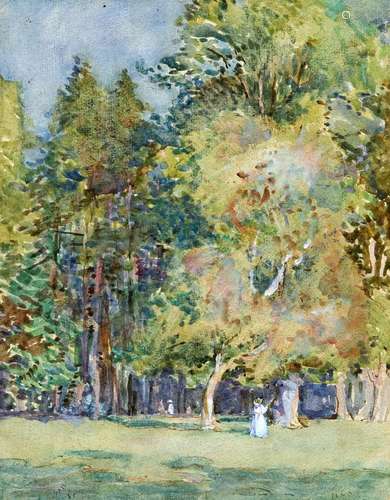 GARNET RUSKIN WOLSELEY (1884-1967), FIGURES IN WOODLAND, She...