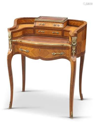 A LOUIS XV-STYLE GILT-METAL MOUNTED LADY'S WRITING DESK,...