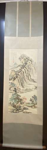 陆小曼 山水立轴