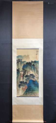 谢稚柳山水