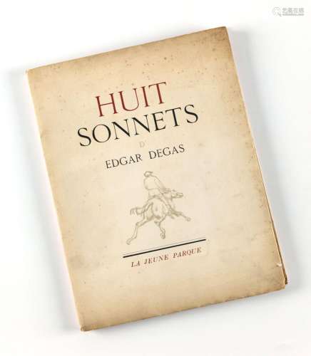 DEGAS (Edgar)  Huit sonnets