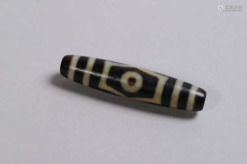 Tibetan Three-Eyes Dzi Bead