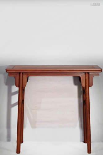 Carved Sandalwood Side Table