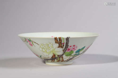 Famille Rose Floral Bowl