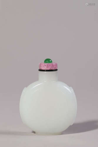 Chinese White Jade Snuff Bottle