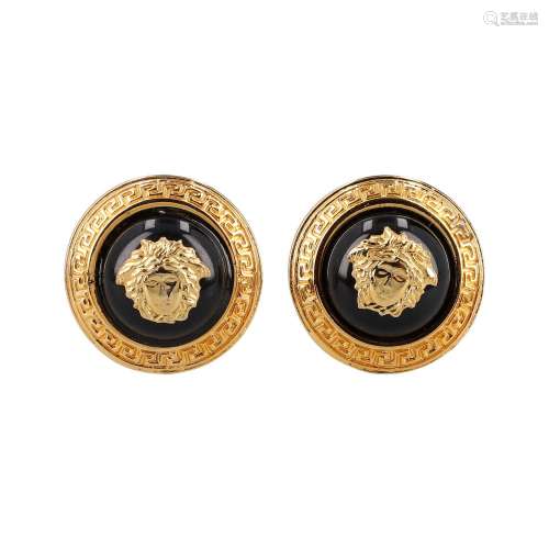 Gianni Versace Vintage ear clips.