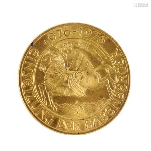 "1000 Schilling Babenberger" Austrian Gold Coin.