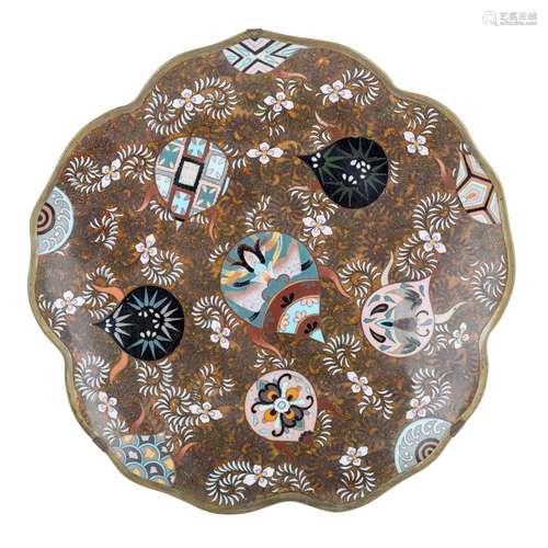 A Japanese Cloisonné Enamel Plate.