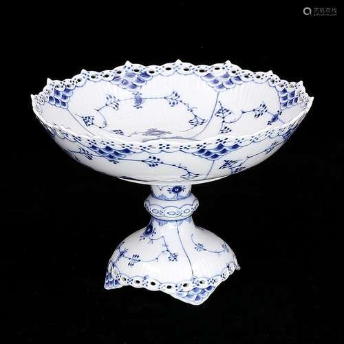 Royal Copenhagen "Blue Fluted" Bowl On Foot.