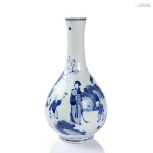 A Chinese Blue And White Porcelain Vase