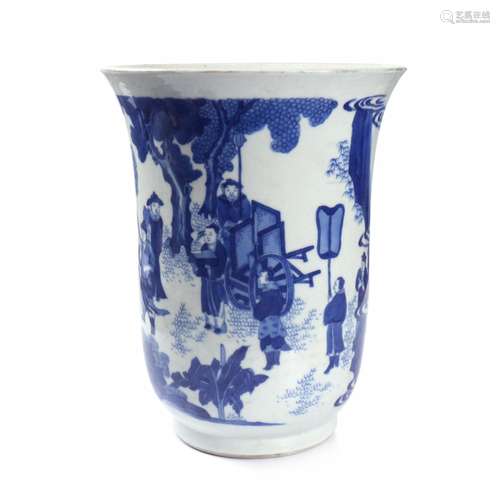 A Chinese Blue And White Porcelain Vase