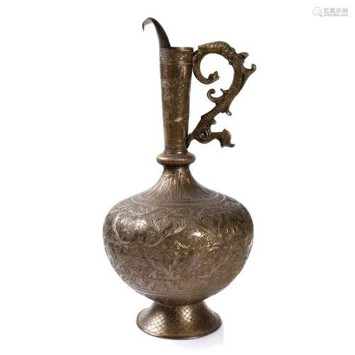 A Chinese Brass Water Kanna