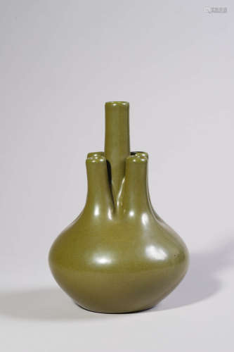 Teadust Glaze Five-Spouts Vase