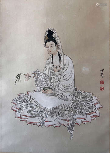 Chinese Guanine Painting, Pu Ru Mark